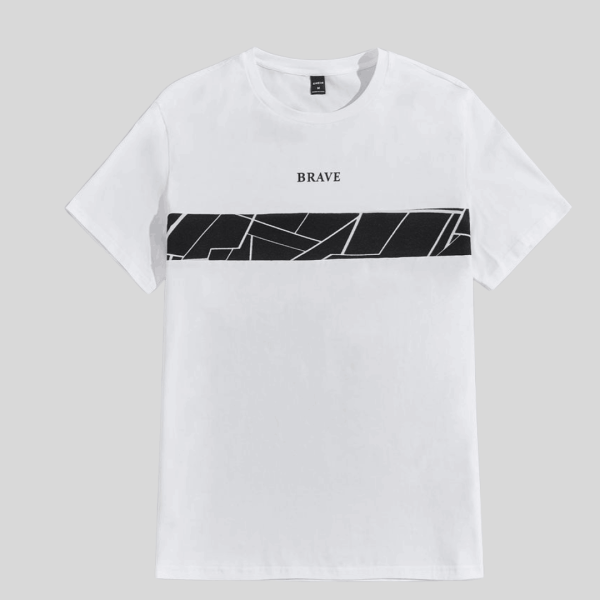 Men's Letter Graphic Tee