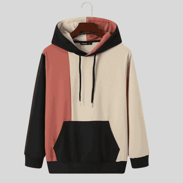 Plus Contrast Panel Zip-Up Thermal Hoodie